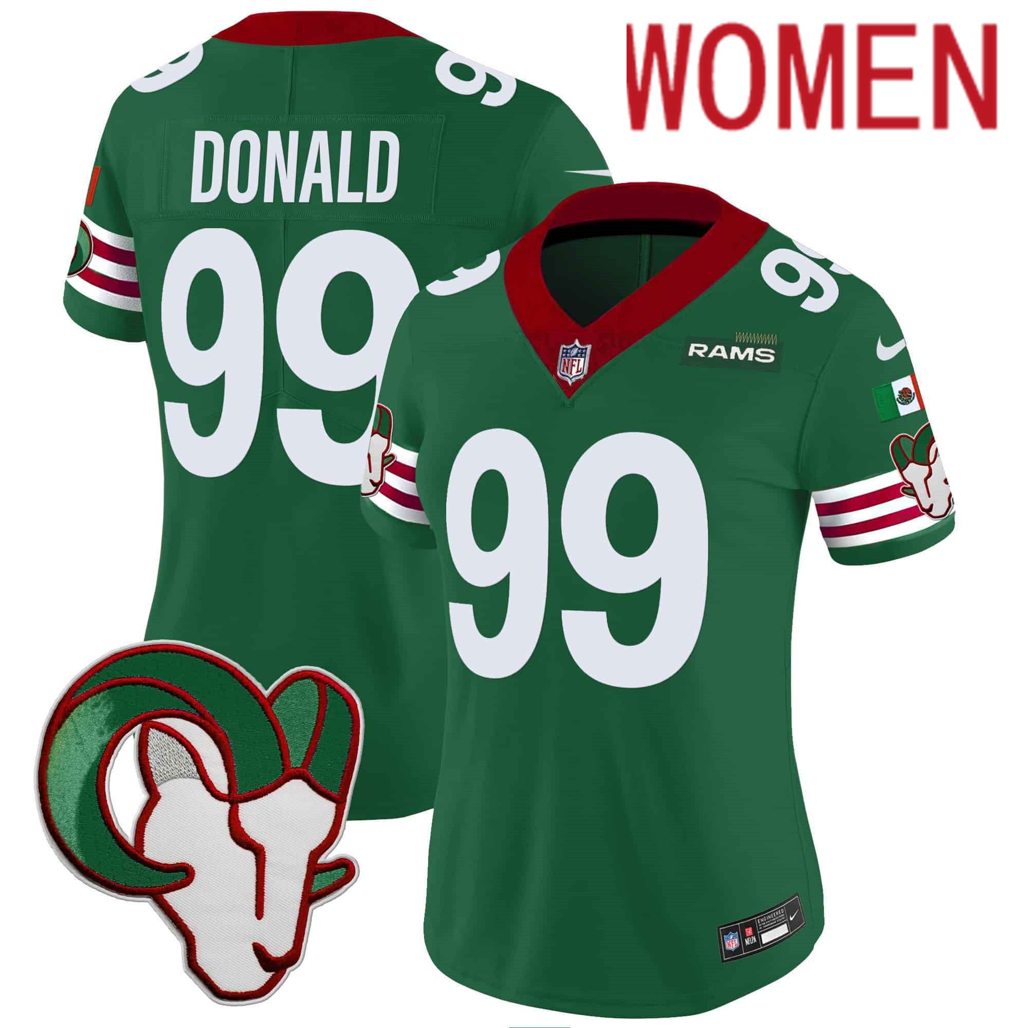 Women Los Angeles Rams #99 Donald Green 2024 Nike Mexico Vapor Limited NFL Jersey